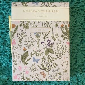 Notepad With Gold Pen 150-Sheets